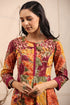 Women Multi Colored Floral Printed Anarkali Dress